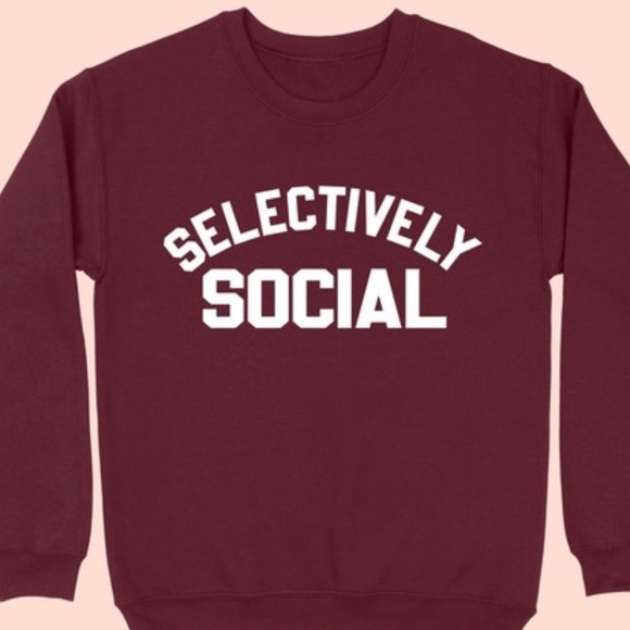 NEW Selectively Social Oversized long sleeve sweatshirt - Picture 4 of 6